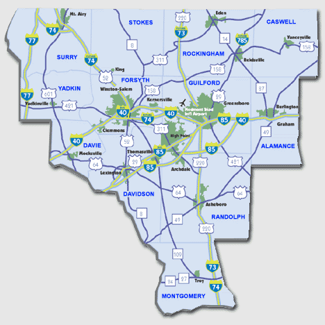 The Piedmont Triad of North Carolina